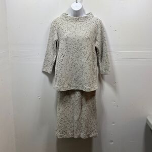 Ann Taylor Marled Knit Skirt Set Small